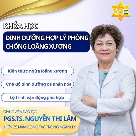 Khóa học dinh dưỡng hợp lý phòng chống loãng xương